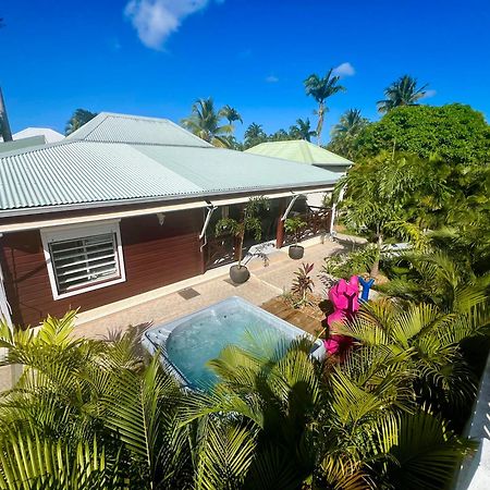 Villa Simeon Saint Francois Avec Piscine Privee Et Jacuzzi Proche Plage Exterior foto