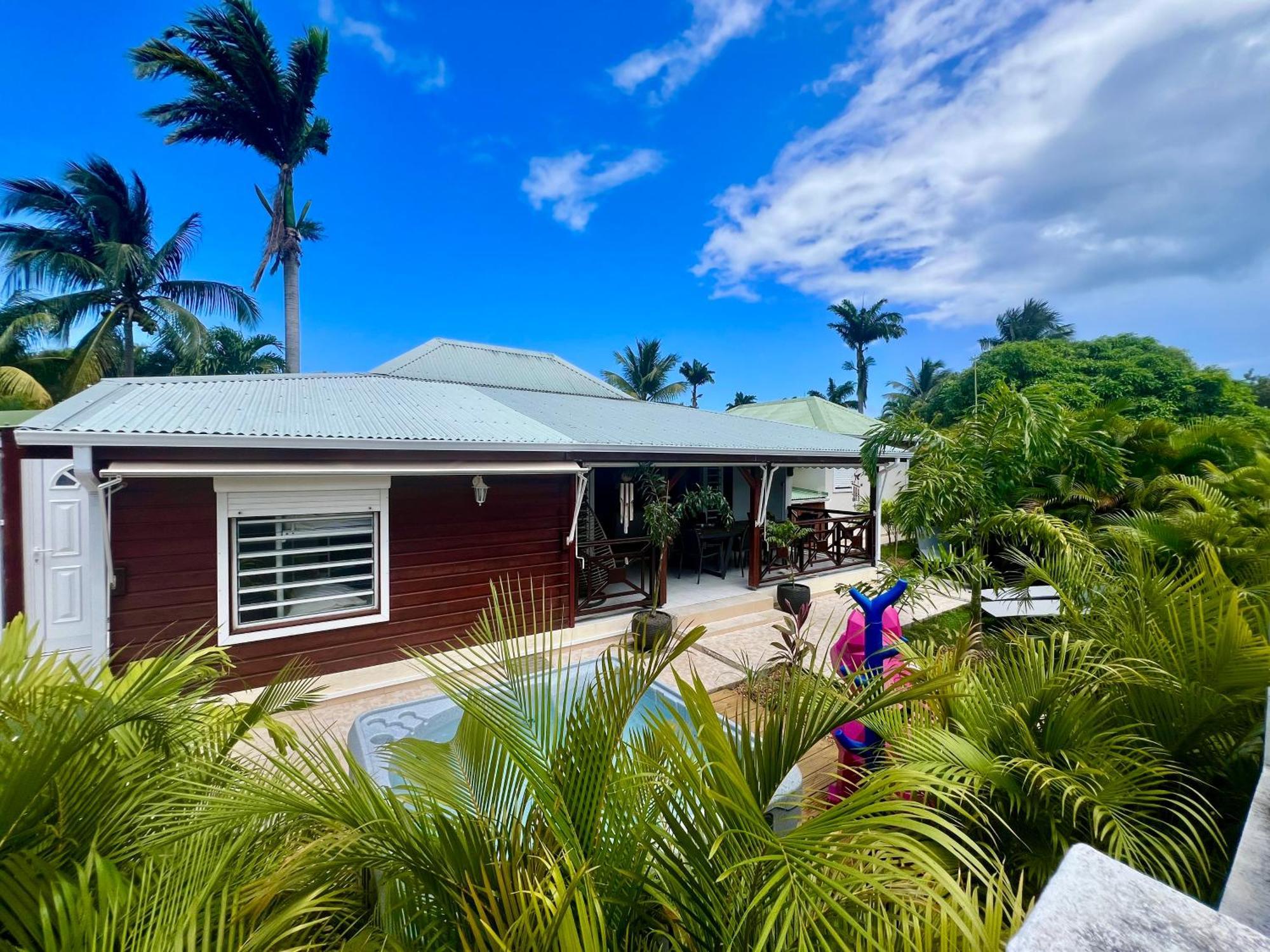 Villa Simeon Saint Francois Avec Piscine Privee Et Jacuzzi Proche Plage Exterior foto