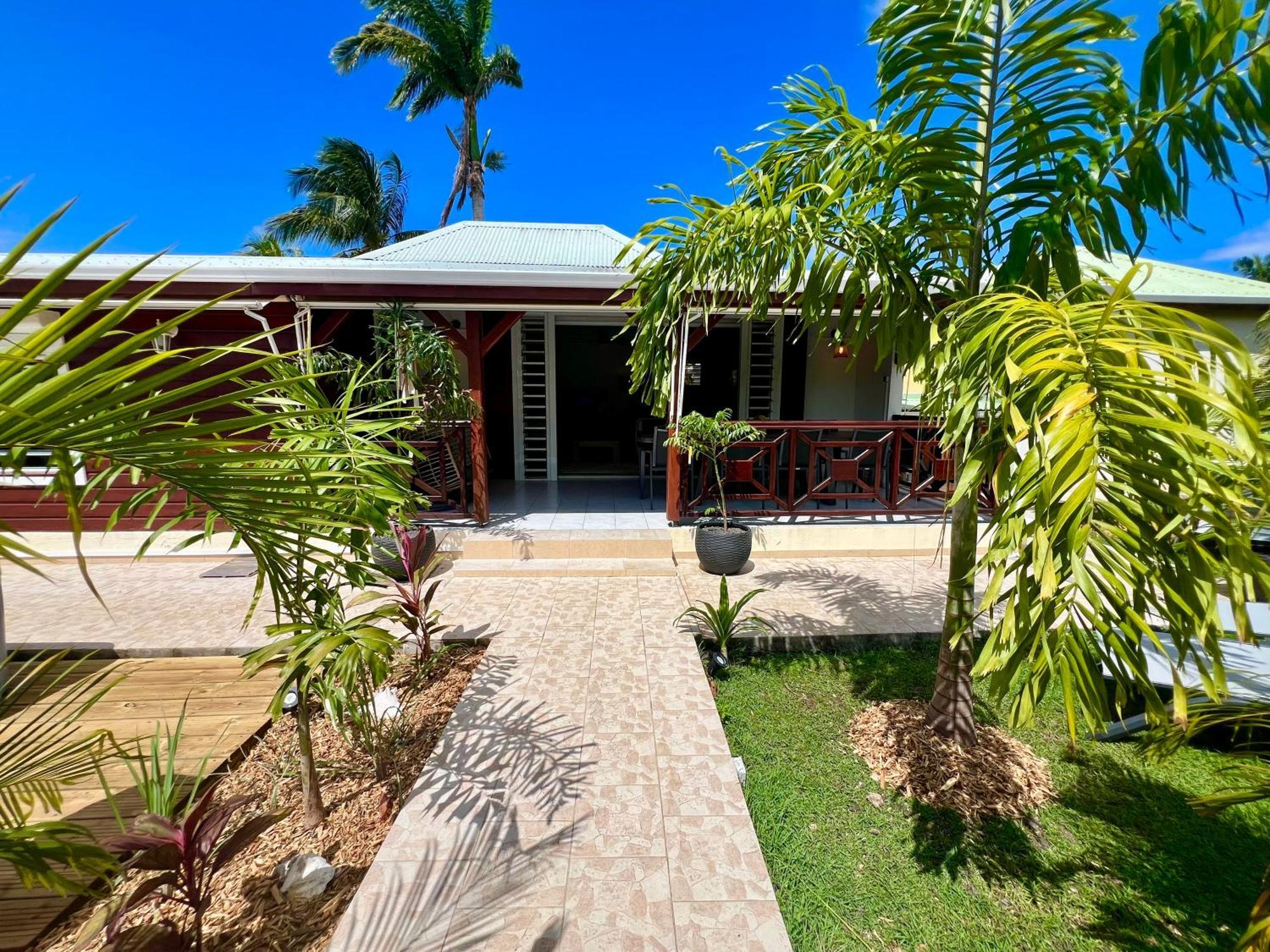 Villa Simeon Saint Francois Avec Piscine Privee Et Jacuzzi Proche Plage Exterior foto