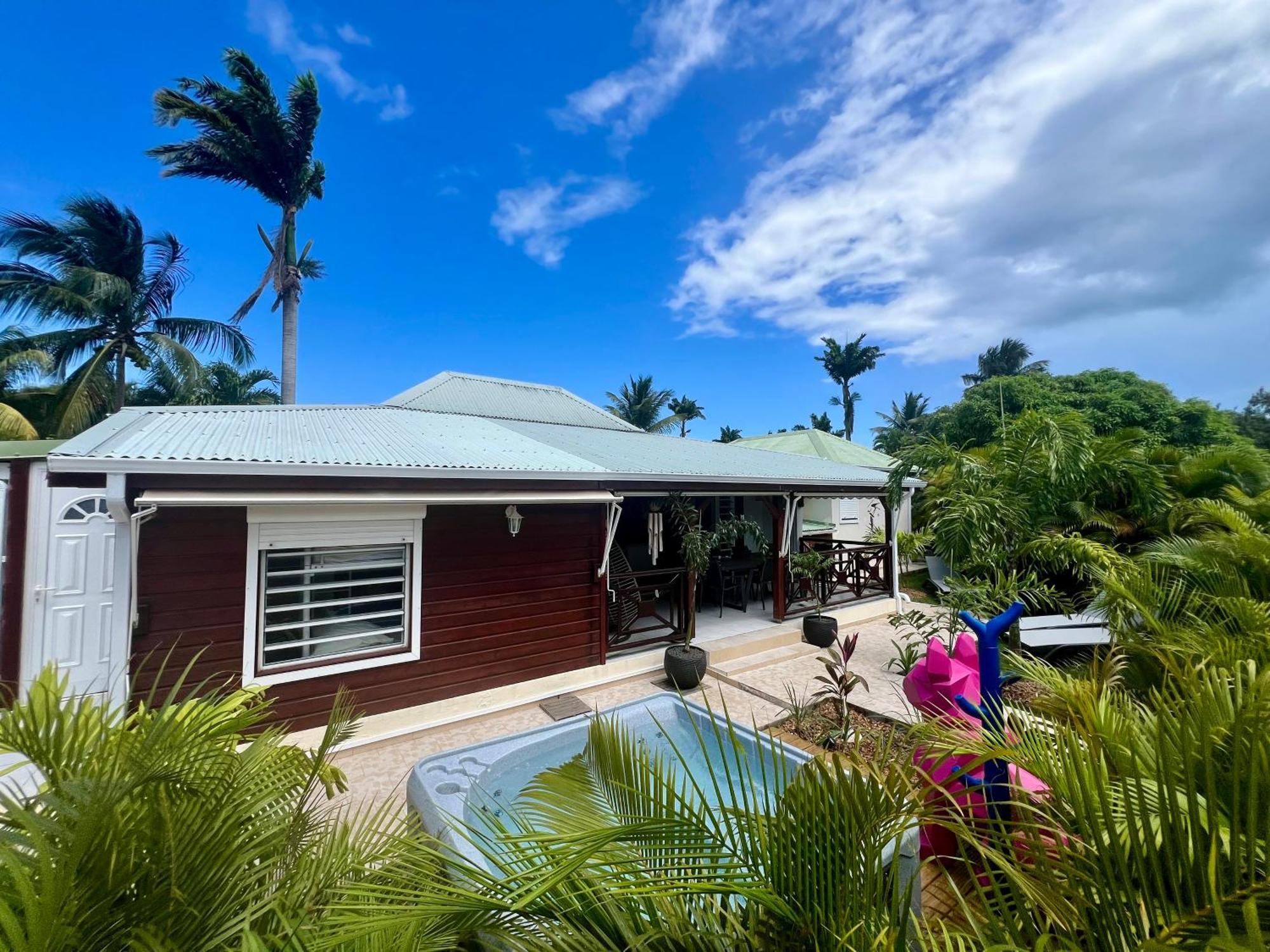 Villa Simeon Saint Francois Avec Piscine Privee Et Jacuzzi Proche Plage Exterior foto