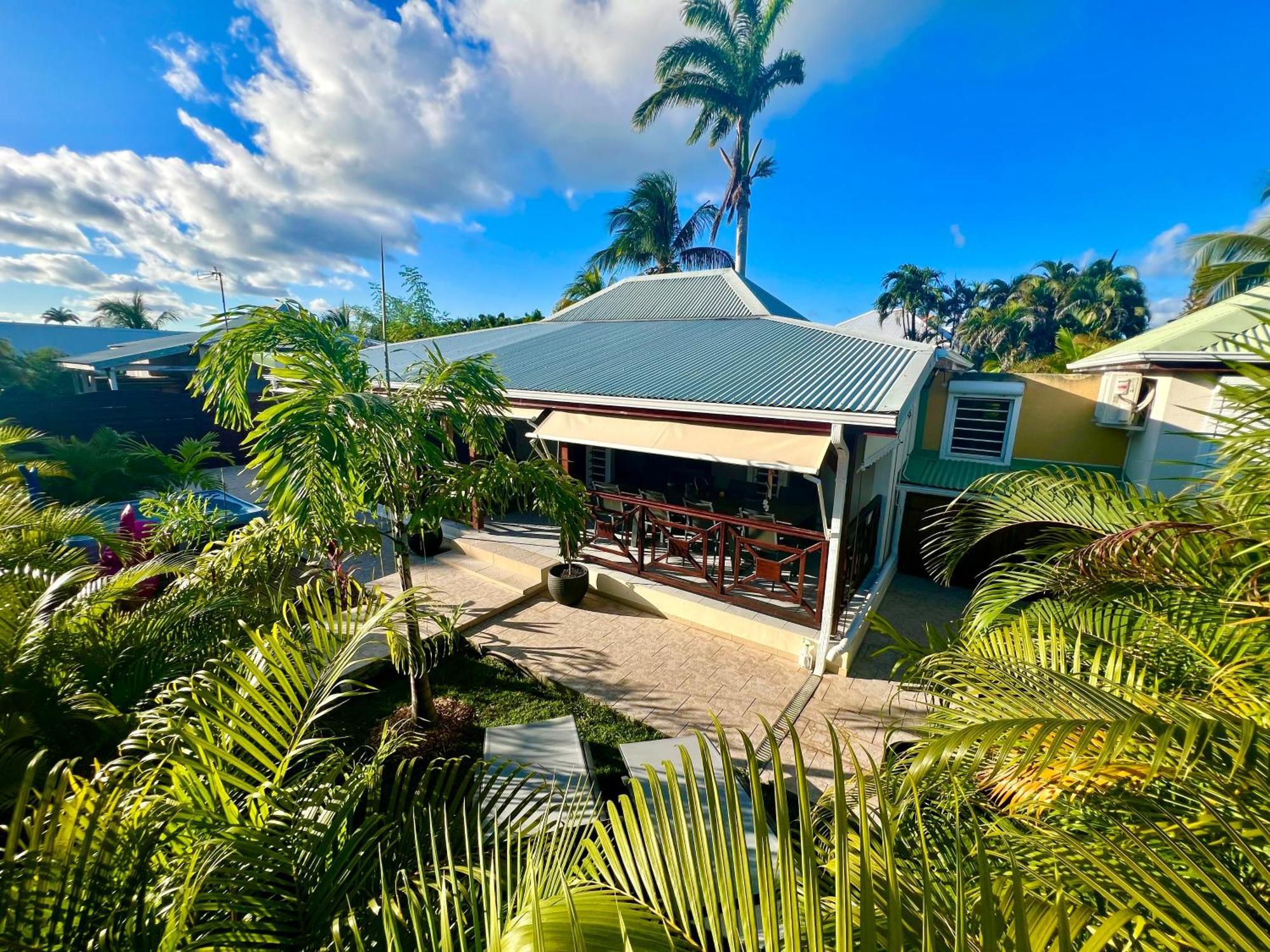Villa Simeon Saint Francois Avec Piscine Privee Et Jacuzzi Proche Plage Exterior foto