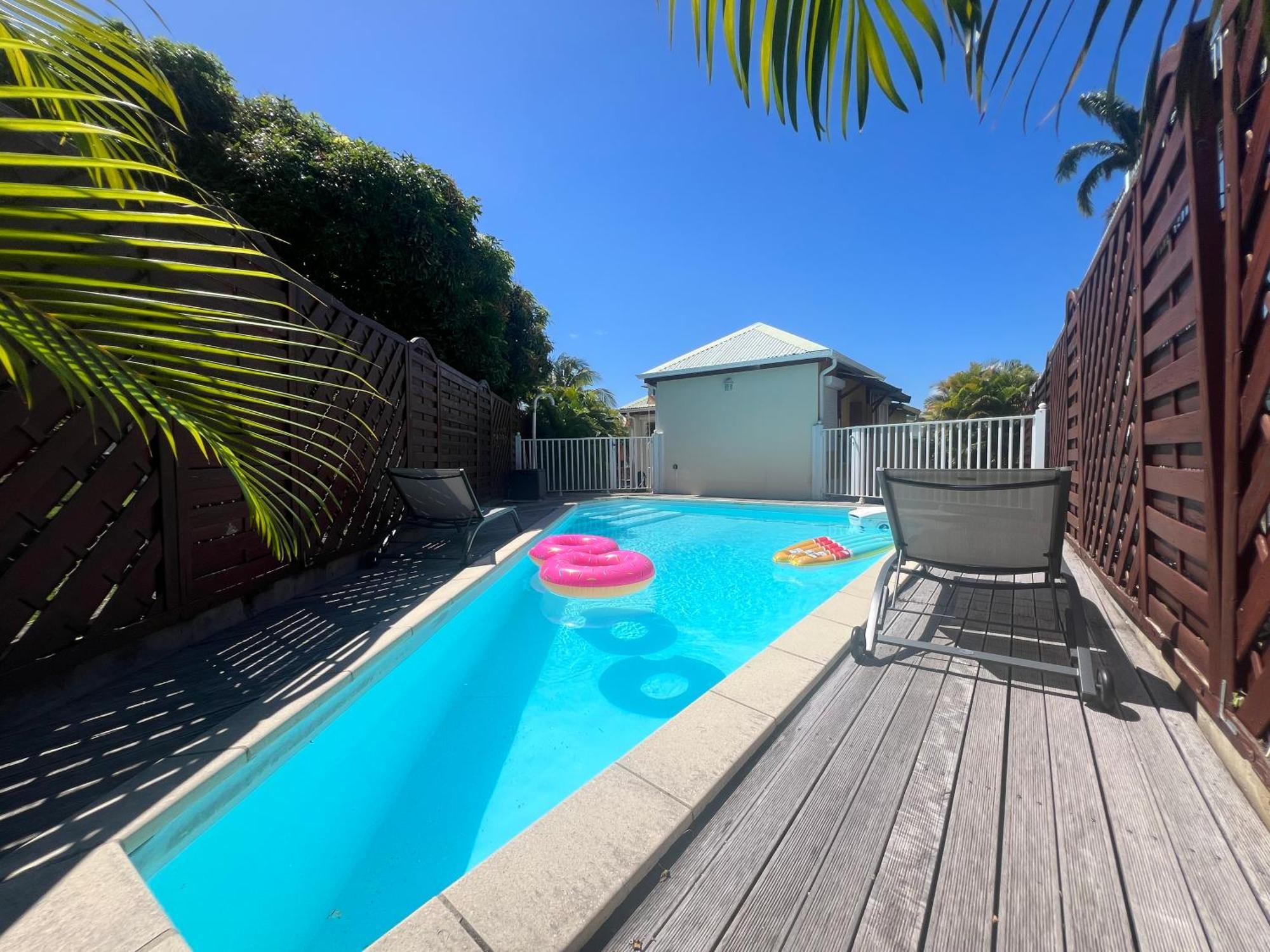 Villa Simeon Saint Francois Avec Piscine Privee Et Jacuzzi Proche Plage Exterior foto