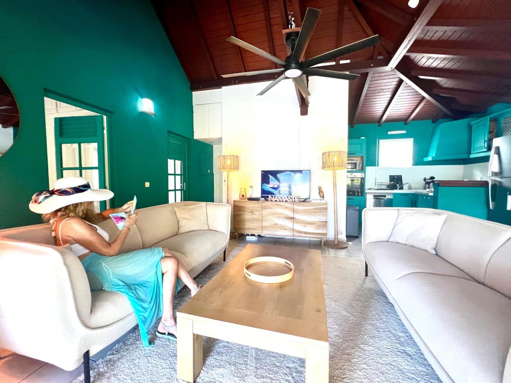 Villa Simeon Saint Francois Avec Piscine Privee Et Jacuzzi Proche Plage Exterior foto